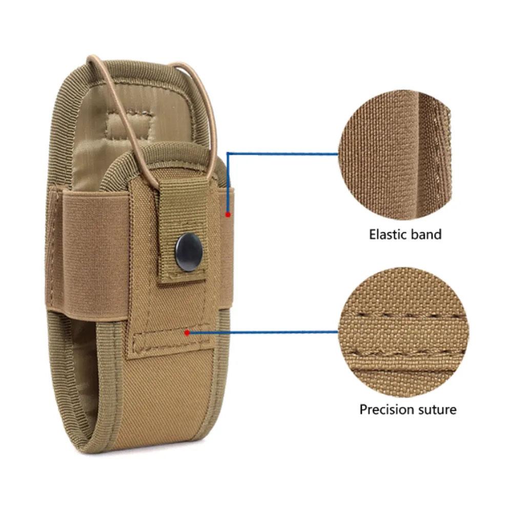 Outdoor Tactical Walkie Talkie Cover para MOLLE, Saco multifuncional do telefone móvel, Saco da cintura, Acessório protetor