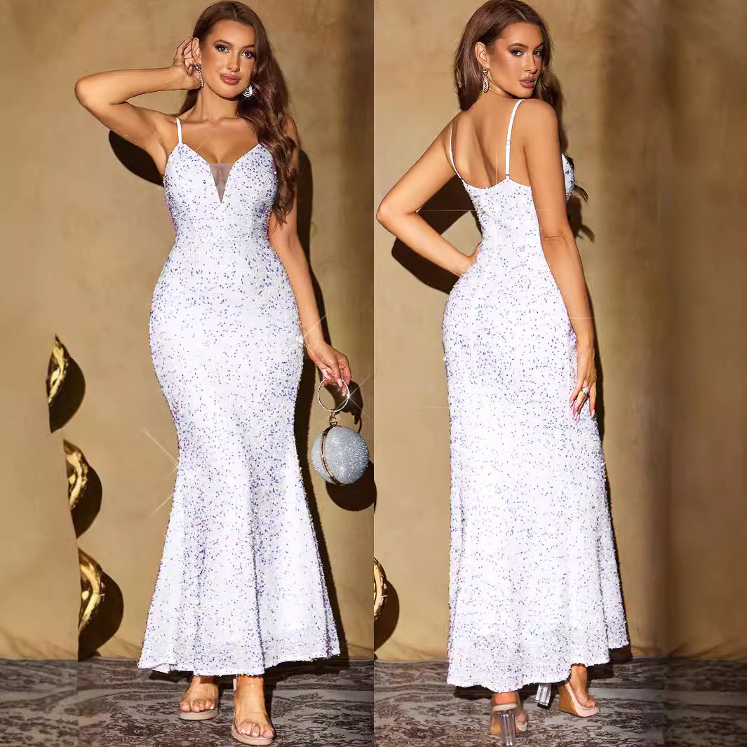Mulheres lantejoulas vestidos de casamento bodycon maxi vestido longo verão sexy luxo clube noite elegante festa vestidos de baile xsy2268
