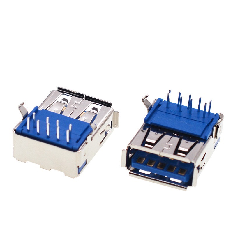 Connecteur USB 3.0 femelle de Type A, Transmission de données à grande vitesse pour jouets électriques, petits ventilateurs, Port de chargement d'écouteurs