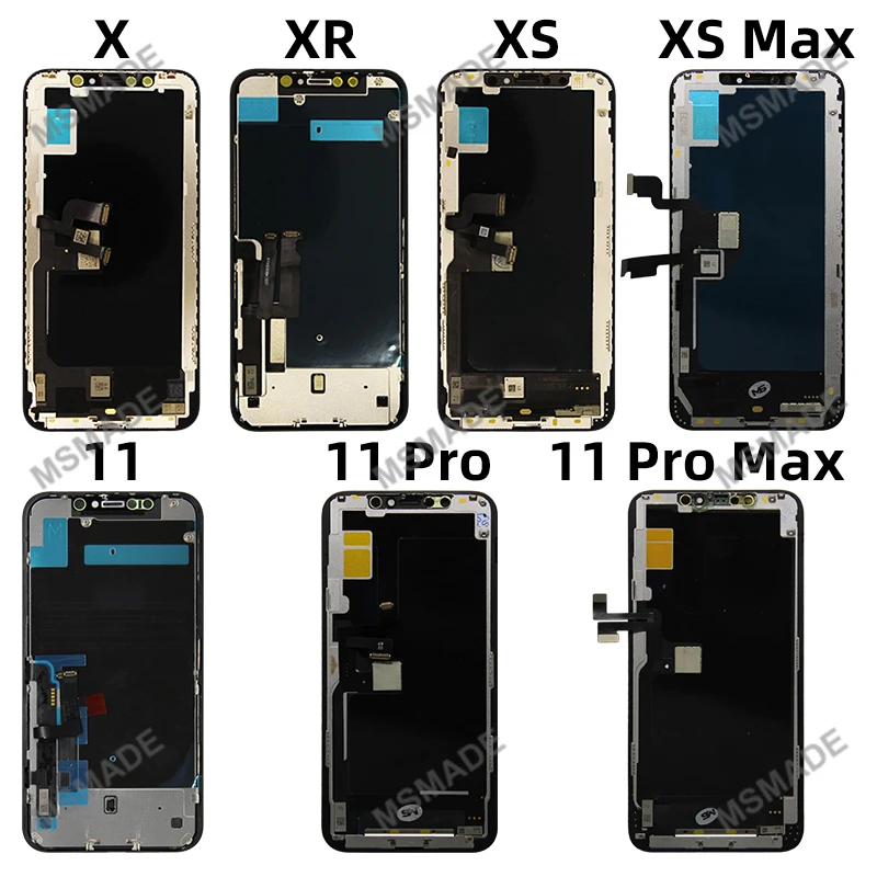 INCELL para iPhone X LCD XR XS Max OLED para iPhone 11 12Pro Display 12 13 MINI 13 PRO MAX Display 14 Pro Max 15 piezas de repuesto