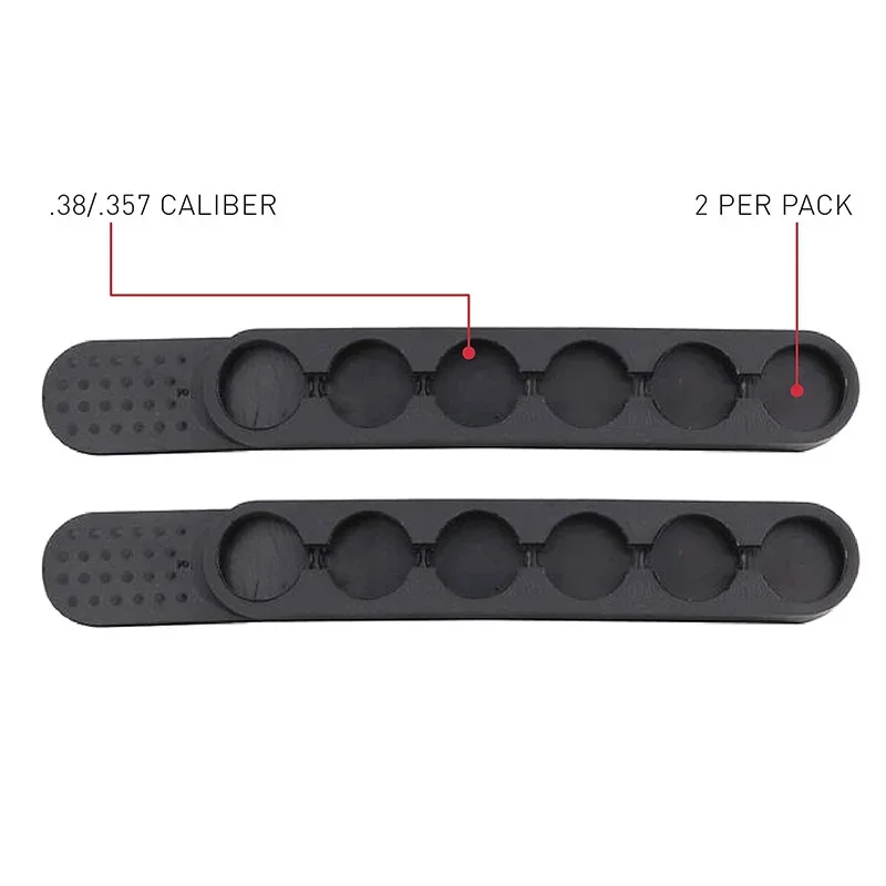For Speed Strip For Revolver .38 .357 Caliber Fast Load 6 Rounds Bullet in Waist Bag Hunting Accessories