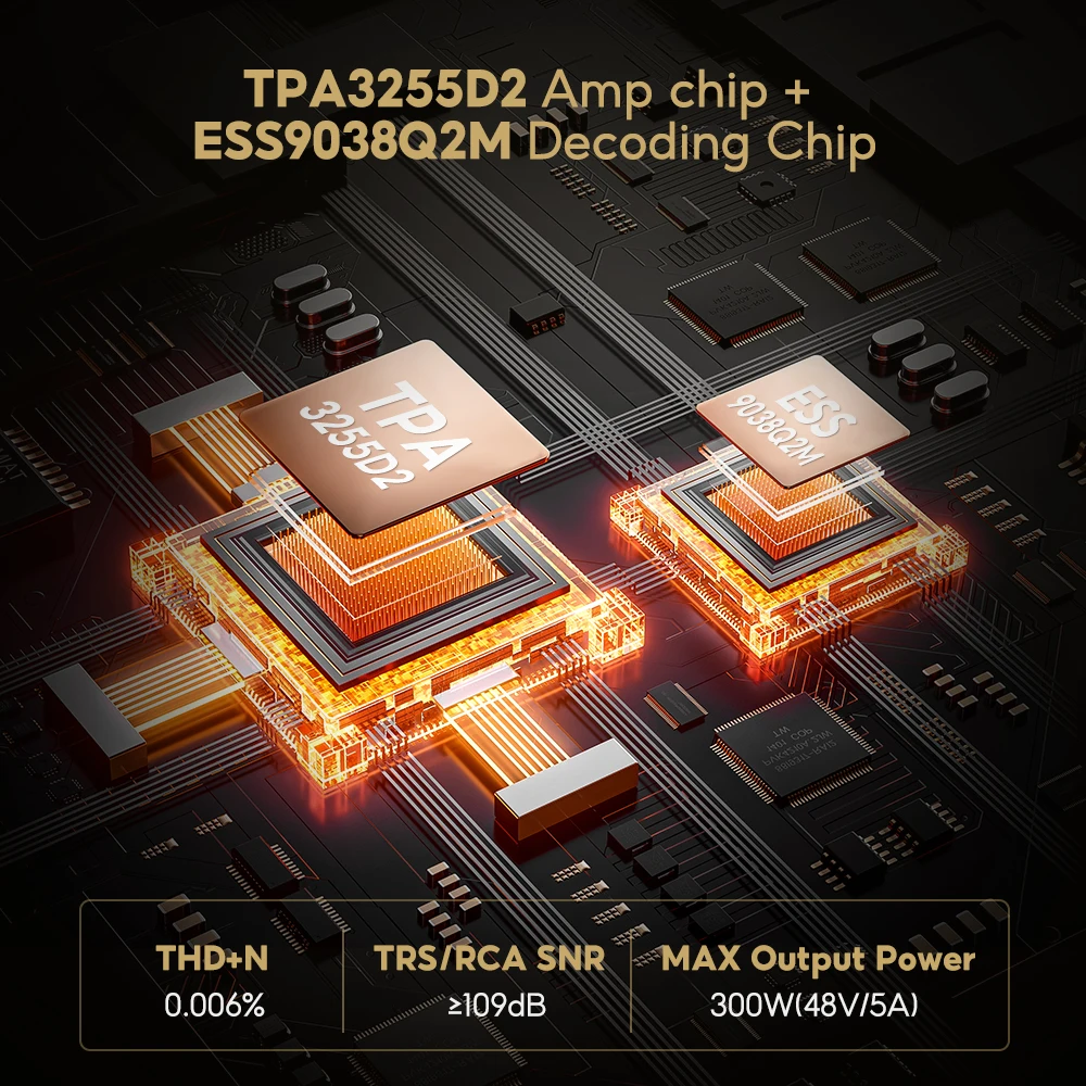 Aiyima A80 tpa3255 amplificador doméstico pffb bluetooth dac potência estéreo 300wx2 alta fidelidade com medidor uv eletrônico amplificador digital