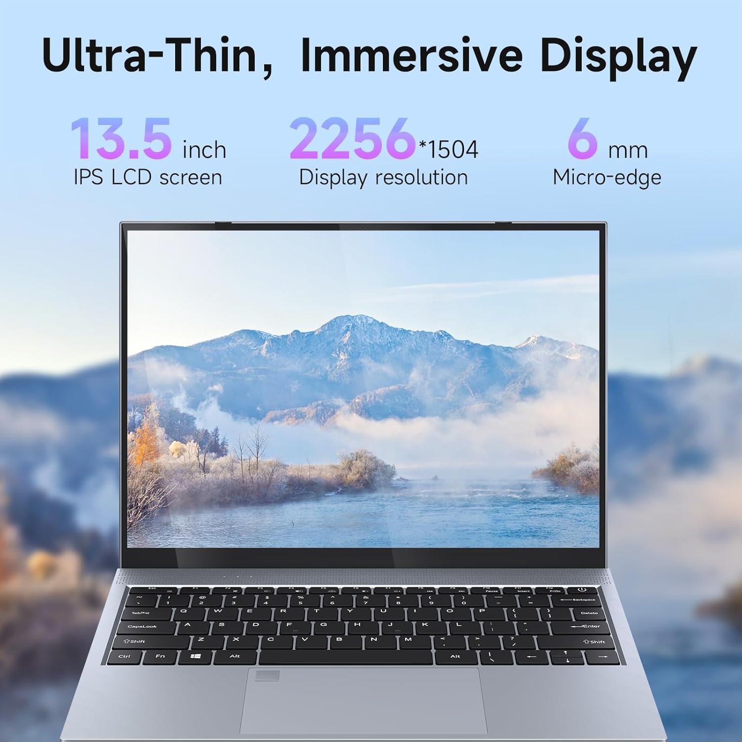 13.5Inch Laptop Intel Core i3-1005G1 8GB RAM 256GB SSD，Windows 11 for Students and Business