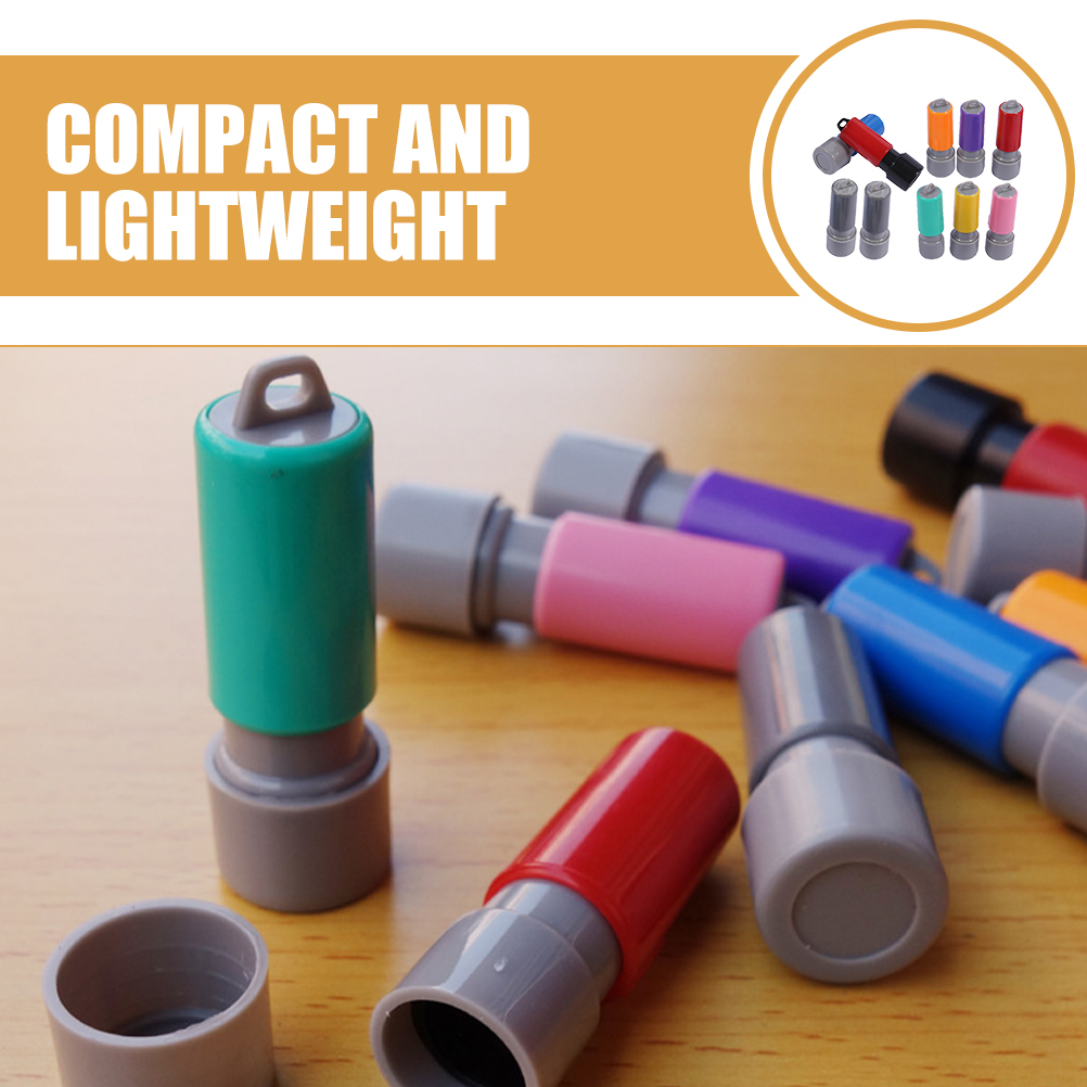 10 ชิ้น Mini Seal กรณีแสตมป์สัตว์พลาสติก Letter Stencils รอบซีล