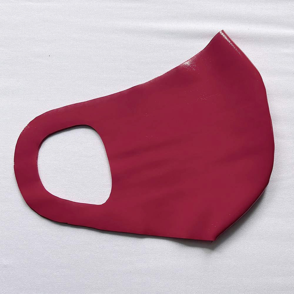 Modische dekorative wasserdichte Maske aus PU-Kunstleder, waschbare Gesichtsmaske für Erwachsene