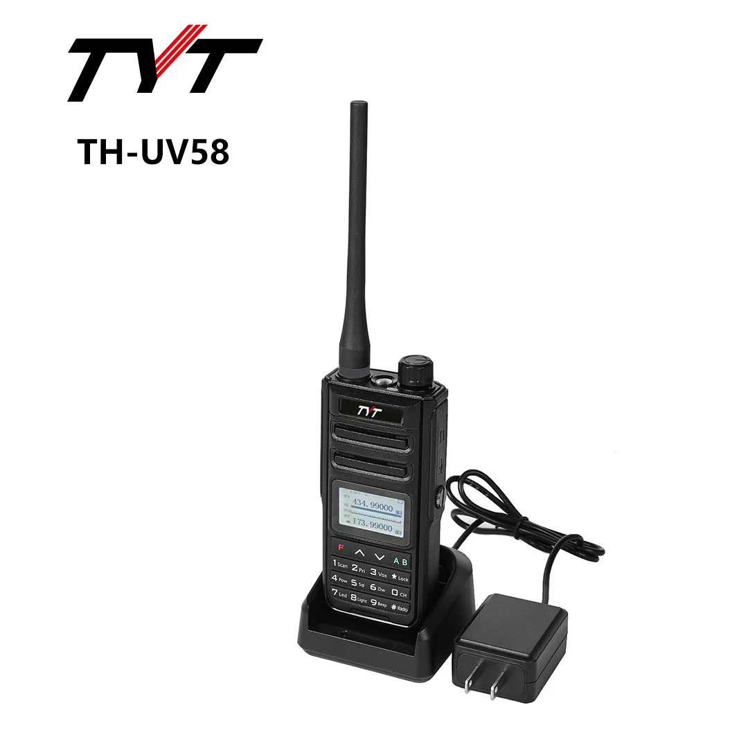 TYT TH-UV58 Radio 10 W IP68 3200 mAh Walkie Talkie 136–174 MHz 400–480 MHz Daul Band 200 Kanäle Typ C Aufladung TH-UV98PLUS RA89