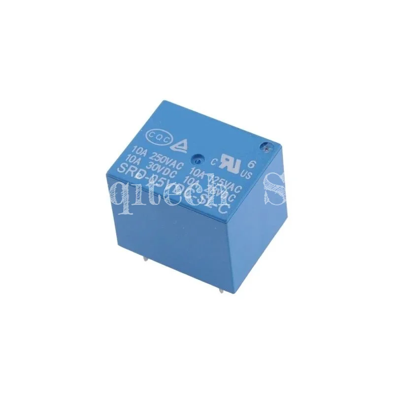 10 20 Uds relé de potencia SRD SRD-03VDC -05VDC-09VDC -12VDC -24VDC-SL-C -A 4/ 5 pines tipo PCB relé de automóvil 10A 12V 24V 48V