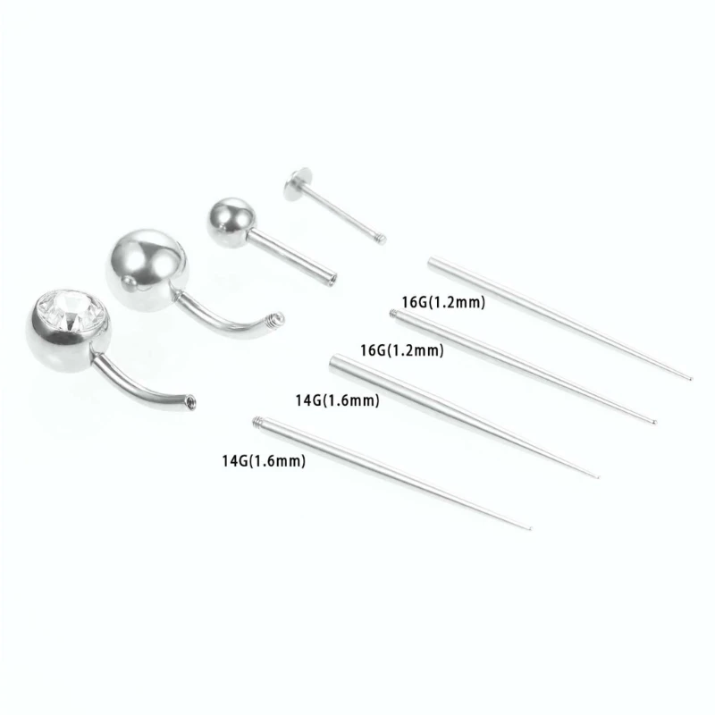 Mới Bên Trong Và Bên Ngoài Sợi Thanh Phòng Thân Căng Hướng Dẫn Cần Nút Cần Công Cụ Trợ Lý Cho Mũi/Rốn/Núm Núm Vú/Môi