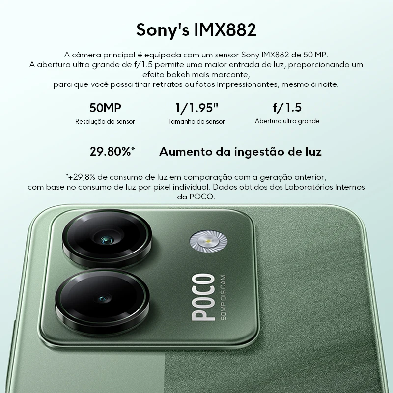 【Marca +】POCO M7 Pro 5G Smartphone Dimensity 7025-Ultra 50MP câmera Sony com OIS 120Hz AMOLED Display 5110mAh Bateria NFC