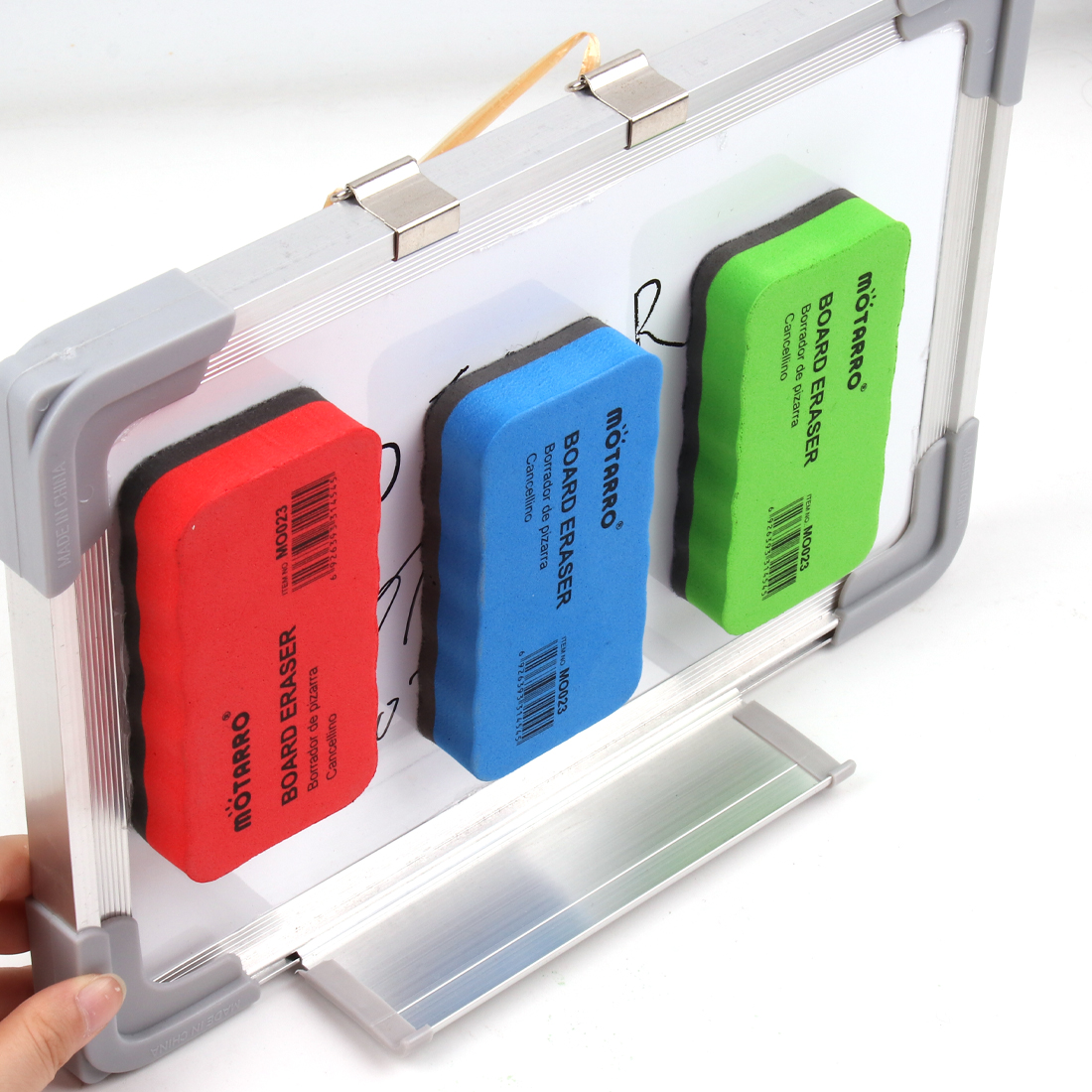 MOTARRO 1 pz gomme da cancellare magnetiche per lavagna pennarello cancellabile a secco detergente per lavagna bianca forniture per ufficio scolastico dimensioni 108mm * 56mm * 20mm