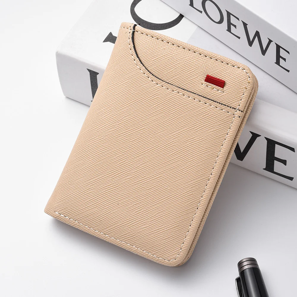 Cartera para hombre, cartera pequeña Vertical con múltiples tarjetas, licencia de conducir, minibolsa de cambio para estudiantes jóvenes, bolsa para tarjetas