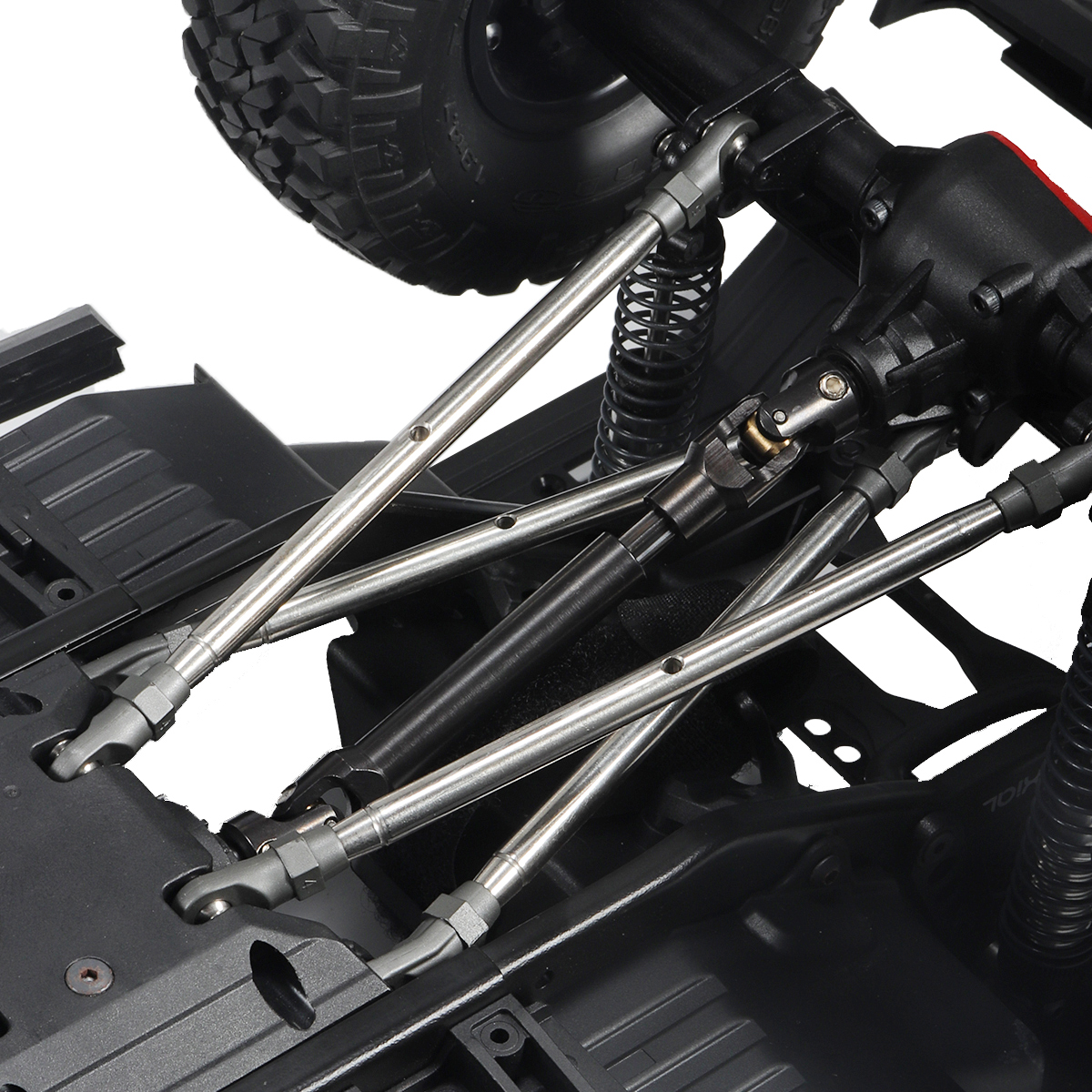 Bearbeitete Metallantriebswelle für 1/10 RC Crawler Car Axial SCX10 Pro Capra Wraith TRX4 TRX6 Element Enduro Redcat GEN8 CC01 TF2