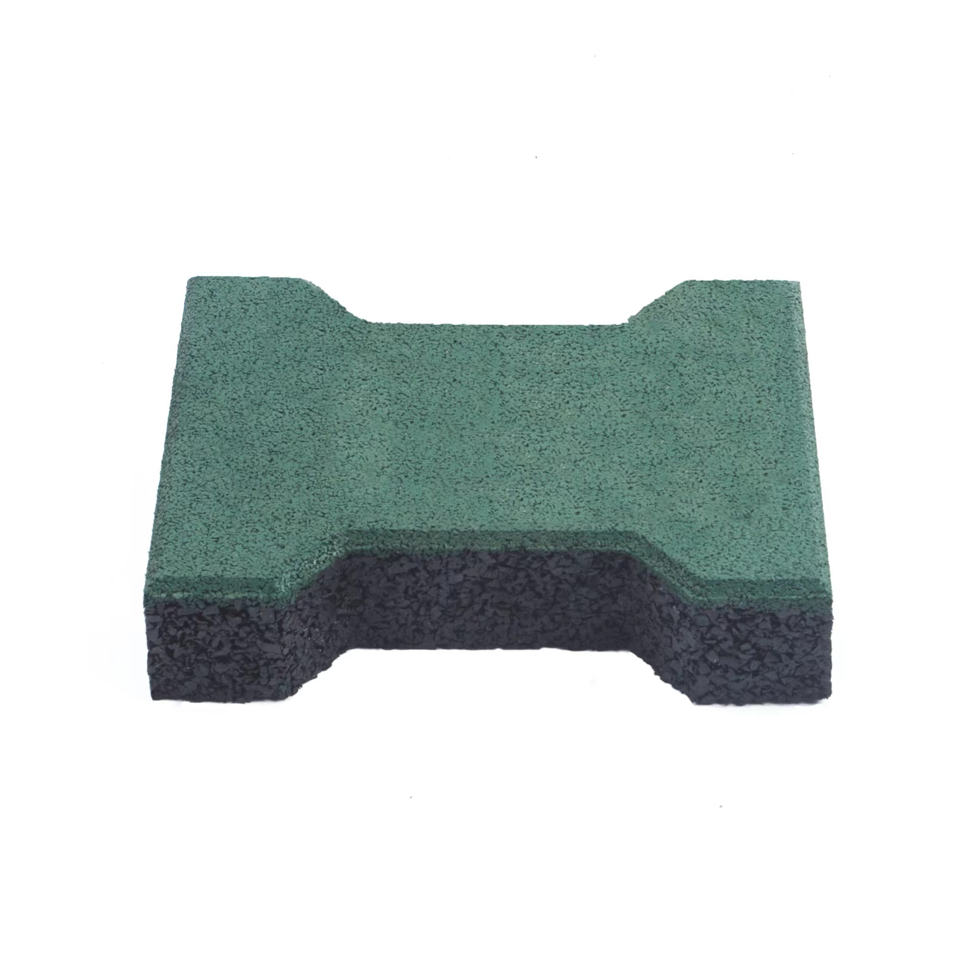 Safe Raw Materials Outdoor Cheap Dog Bone Shape Rubber Floor Tile For Wholesale For Garden