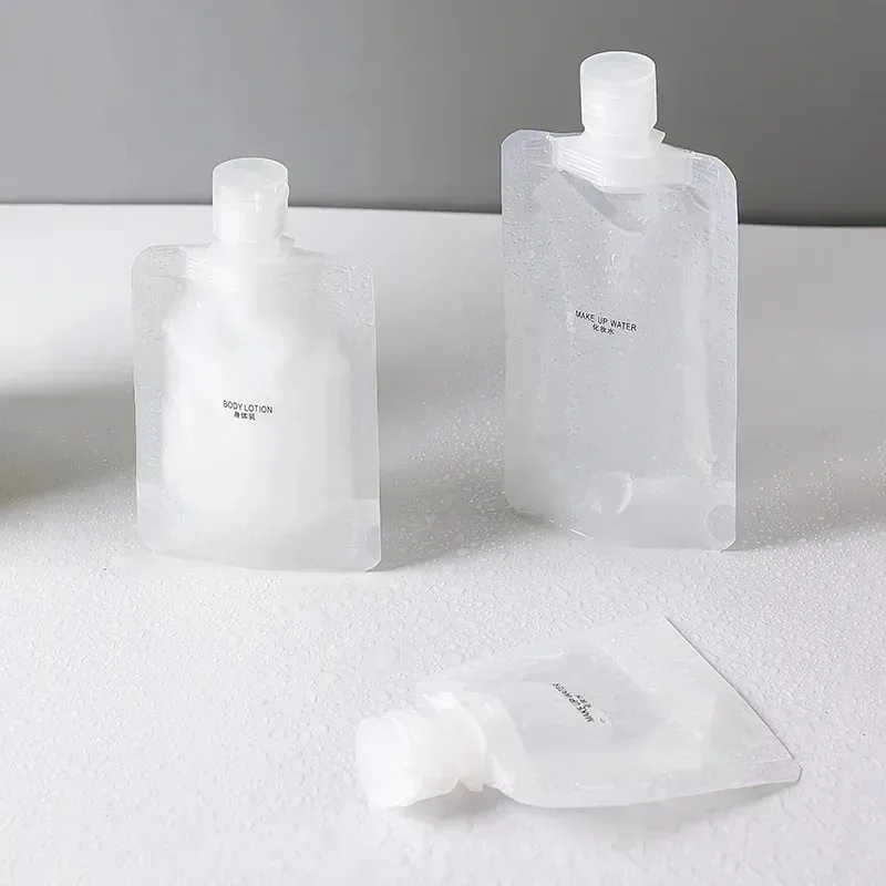 10cs 여행용 화장품 로션 30/50/100ML 두꺼운 여행용 소분 화장품 로션 샤워 젤 샴푸 휴대용 페이셜 클렌저