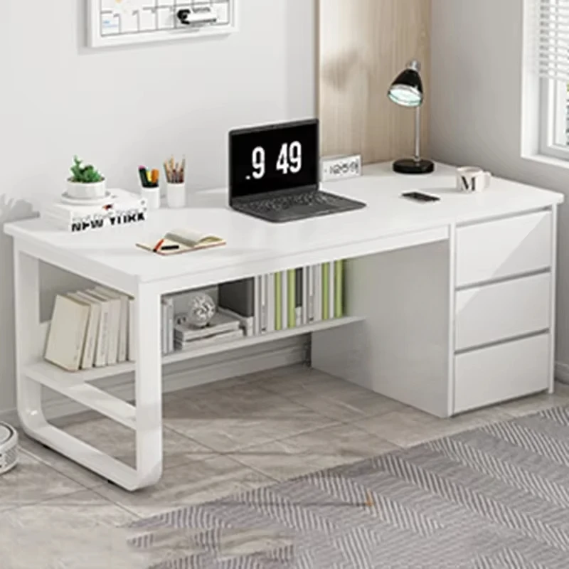 Office Desk, Computer Desk, Multi-layer Solid Wood Board, Multiple Sizes Available, Suitable for Study and Office
