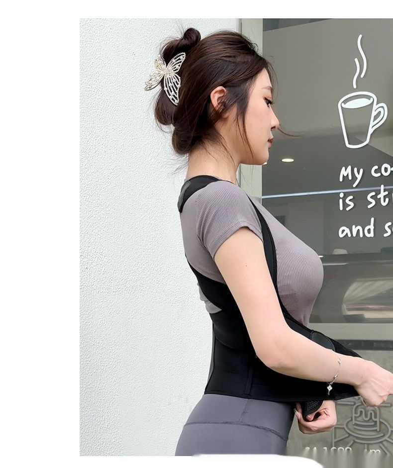 Adulto adolescente volta jia suporte de correção cintas cinta de correção de postura sentada cinta com grande marca