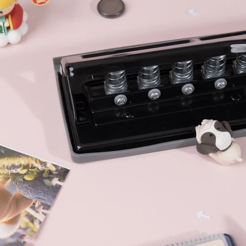 Fromthenon Mushroom Disc Hole Punch 2/4/11 Holes Puncher for A4 B5 A5 Discbound Letter Junior Notebook Planner Stationery