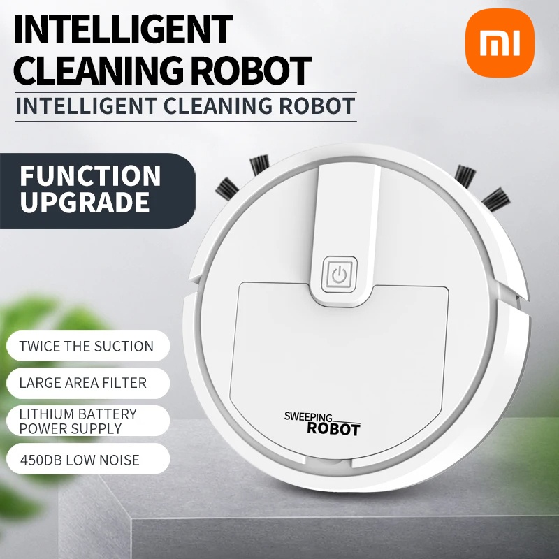 Xiaomi Home 3-in-1 Smart Sweeping Robot ชาร์จ USB รีโมทคอนโทรลเครื่องใช้ไฟฟ้าขนาดเล็กของขวัญขี้เกียจหุ่นยนต์สูญญากาศใหม่ขายร้อน