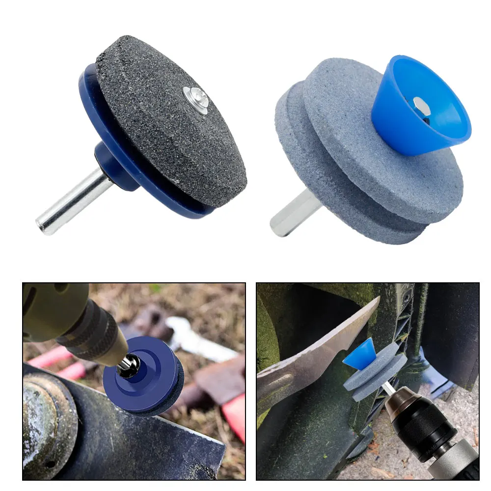 Afilador de cuchillos eléctrico de piedra de afilar, cortacésped de energía eólica, afilador de cuchillos resistente al desgaste, herramienta de cabezal de molienda