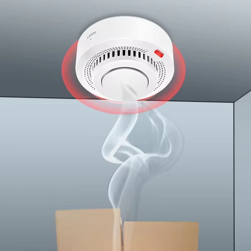 Tuya Smart Zigbee Rauchmelder Smart Home Echtzeitüberwachung Fernalarmmeldung App-Steuerung Funktioniert benötigen Zigbee Hub