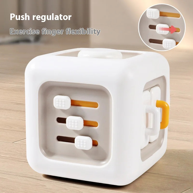 Caixa de seis lados crianças ocupado cubo mágico montessori brinquedo educação infantil brinquedo para bebês dia das bruxas ação de graças natal