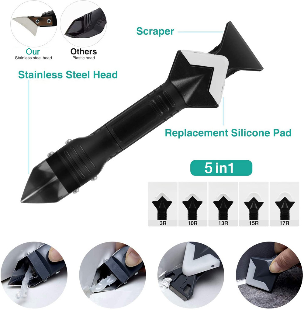 Ốp Mắc Ca Dụng Cụ Dán Hoàn Thiện Công Cụ Grout Loại Bỏ Cạp Caulk Tẩy Dán Kính Góc Cạp Cho Phòng Tắm Nhà Bếp