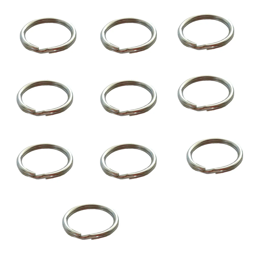 10PC 316 Thép Không Gỉ Nước Thể Thao Móc Khóa Móc Khóa Tách Vòng Vòng Lặn Biển Bơi Đỏ Phối Bị Cắm Trại 20 25 30 MM