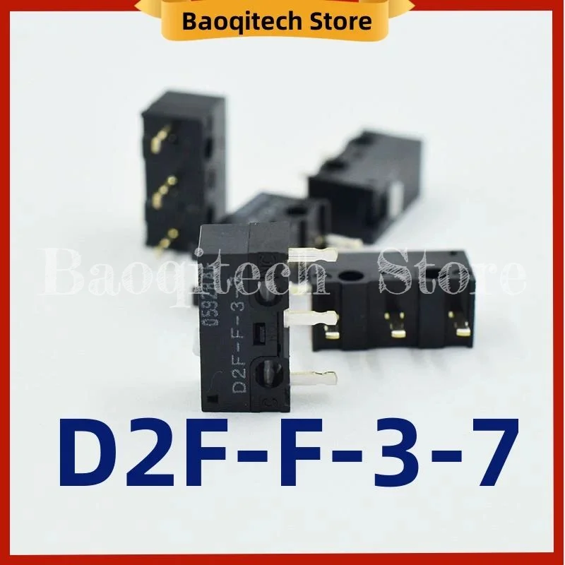 D2F - F-3-7 Acción a presión N.O./N.C. SPDT Pin émbolo 3A 125VAC 30VDC 1.47N microinterruptor de viaje para interruptor de ratón Omron