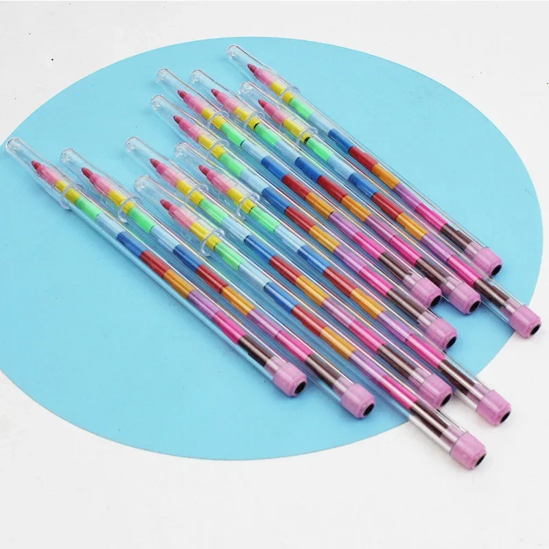 4 Màu Sắc 10 DIY Có Thể Thay Thế Bút Sáp Dầu Pastel Sáng Tạo Bút Chì Màu Graffiti Bút Dành Cho Trẻ Em Học Vẽ Tranh Dễ Thương Văn Phòng Phẩm