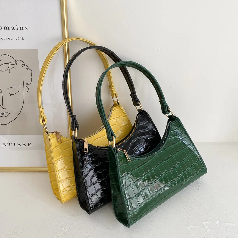แฟชั่นประณีตช้อปปิ้งกระเป๋า Retro Casual ผู้หญิง Totes กระเป๋าสะพายหญิงหนังสีทึบกระเป๋าถือ