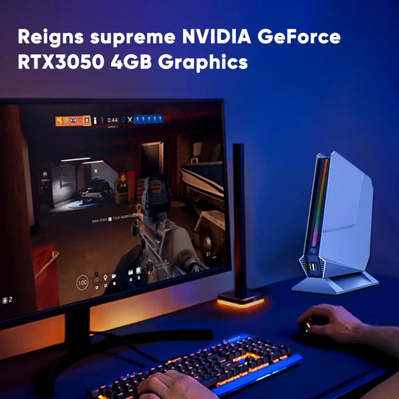 13th Gen Gamer Mini PC Nvidia RTX 4060 3050 8G Intel i9 13900H 12900H i7 13700H RGB Mini Gaming Desktop Barebone Computer WiFi6