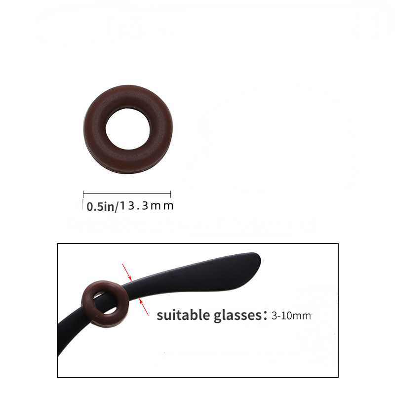 10pcs Anti-slip 실리콘 귀 그립 안경 안경 다리 귀고리 스토퍼 브래킷 패스너 액세서리 템플 팁 안경 홀더