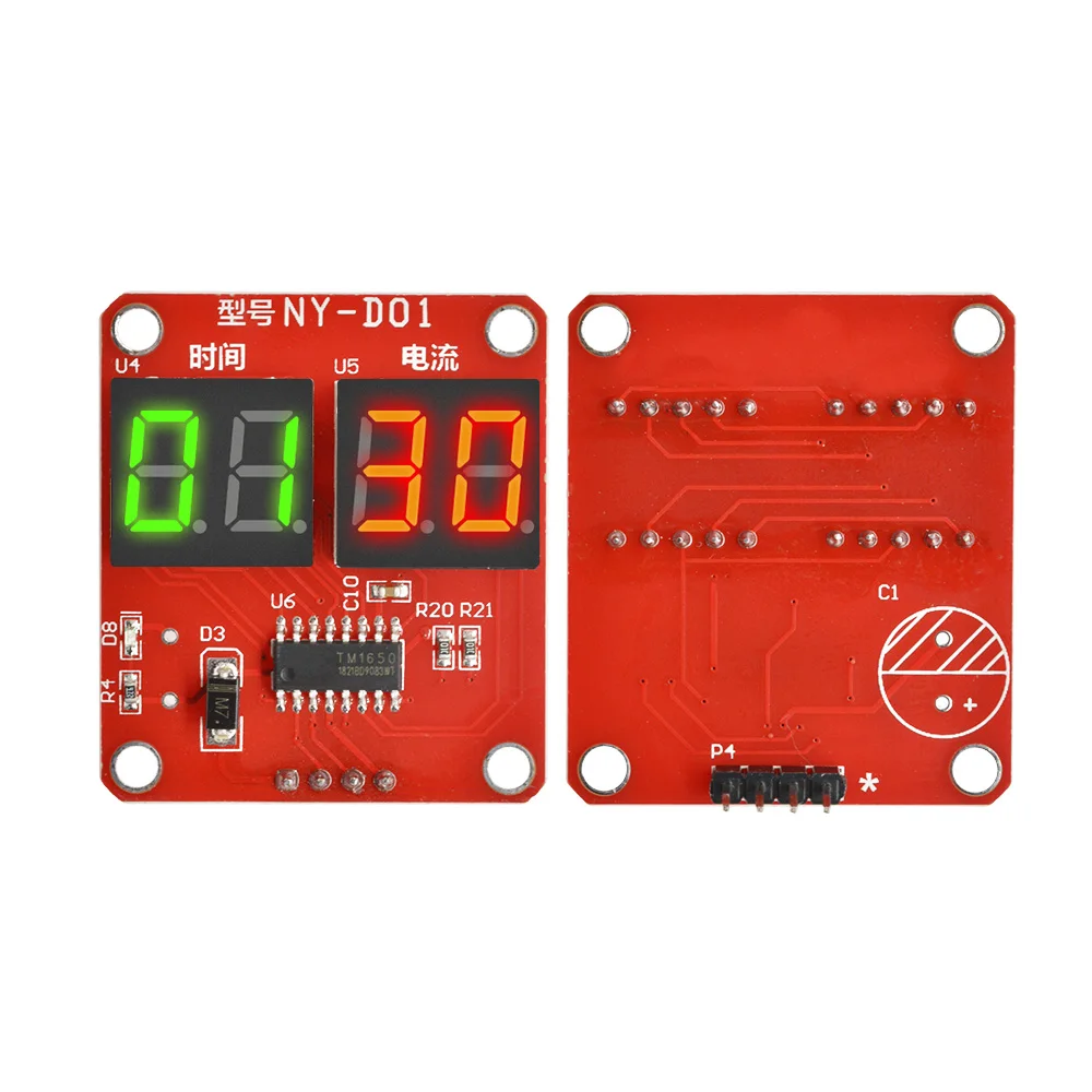 NY-D01 40A 100A Spot Welder Control Module Digital Display Spot Welding Time And Current Controller Panel Timing Digital Display