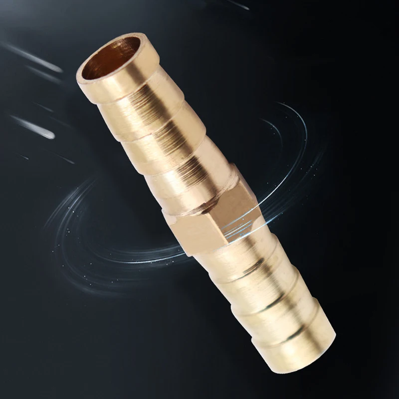 10pcs ทองเหลืองคู่เจดีย์ Joint สําหรับ 6/8/10/12 มม.ท่อทองแดงเจดีย์น้ําอุปกรณ์ท่อ Quick Connector สวนชลประทานอะแดปเตอร์