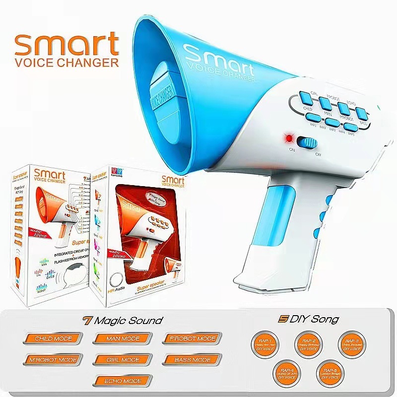 Kinderen Voice Changer Luidspreker Speelgoed Elektrische Megafoon Rollenspel Prank Props Kid Elektronische Gift Xmas Party vocal grappig speelgoed