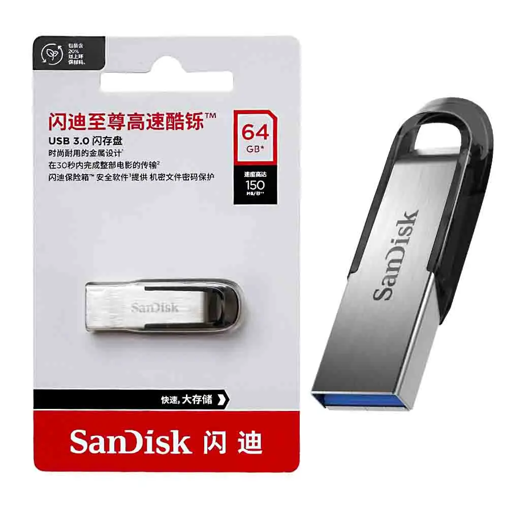 SanDisk USB3.0 Original CZ73 unidad Flash 512GB 256GB 128GB 64GB 32GB Metal Pen Drive dispositivo de almacenamiento para PC tableta USB3.0 U Disk