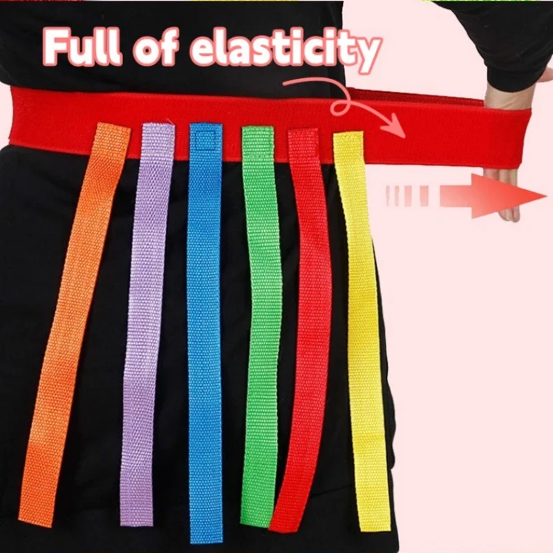 Catch Tail Props Outdoor Funny Game Toy Belt Kindergarten Collective Game Pulling Tail Parent-child Teamwork Game Skill Training