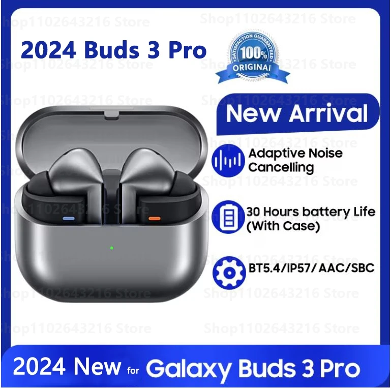 2025 New Buds 3 Pro auriculares inalámbricos con Bluetooth sonido HiFi auriculares con reducción de ruido de baja latencia para IPhone Android