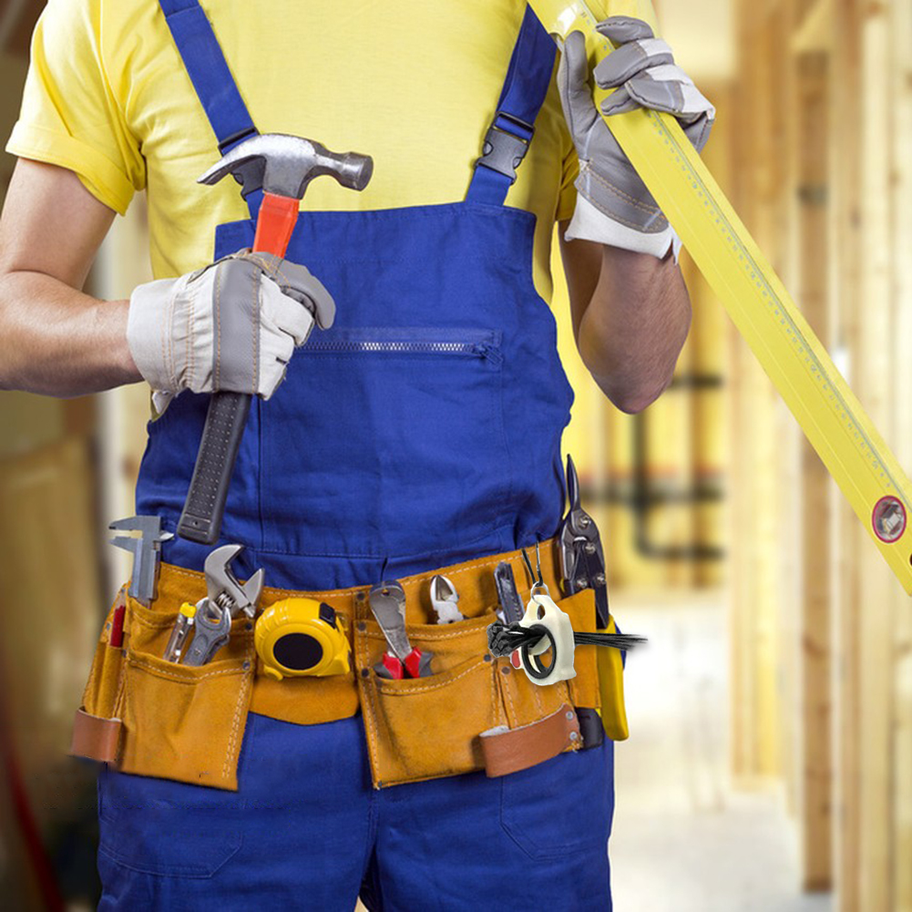 Fluorescent Cable Tie Organizer Reusable Cable Tie Holder Portable Electrical Wire Ties Clip Zip Ties Arrangement