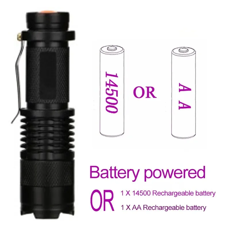 Lanterna ultravioleta arma de autodefesa lâmpada elétrica recarregável lanterna tática sobrevivência portátil holofote suprimentos