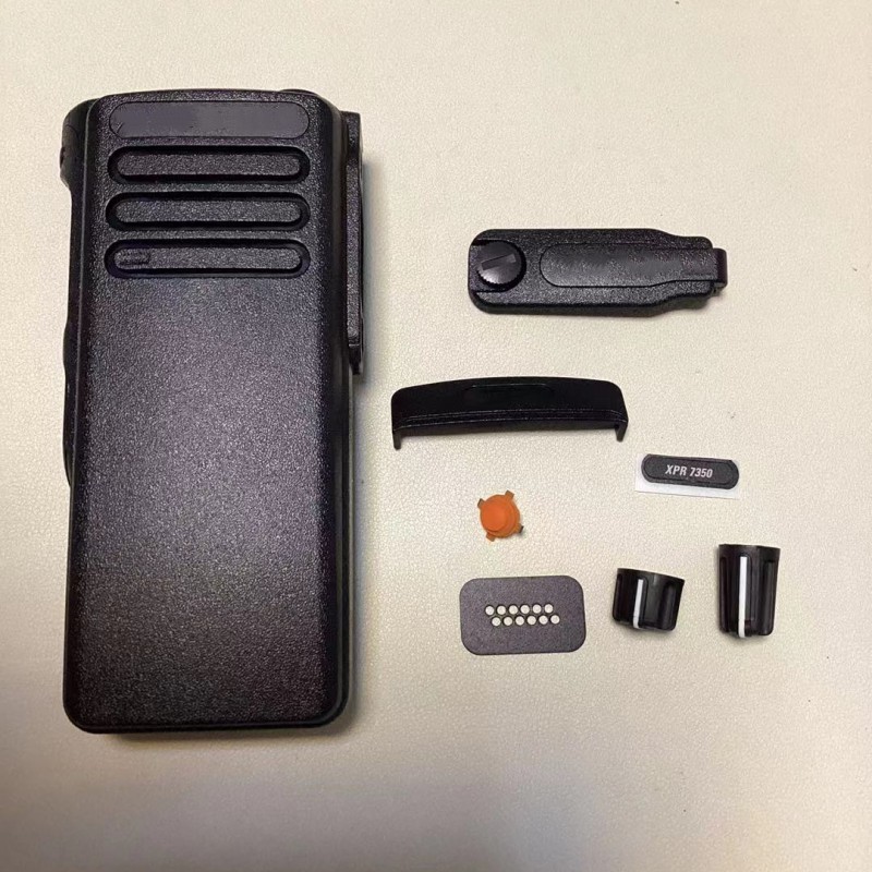 PMLN6111 ブラック トランシーバー交換用ハウジング ケース カバー キット スピーカー付き Motorola Radio XPR7350 XIR P8600 DGP8050 DP4400用