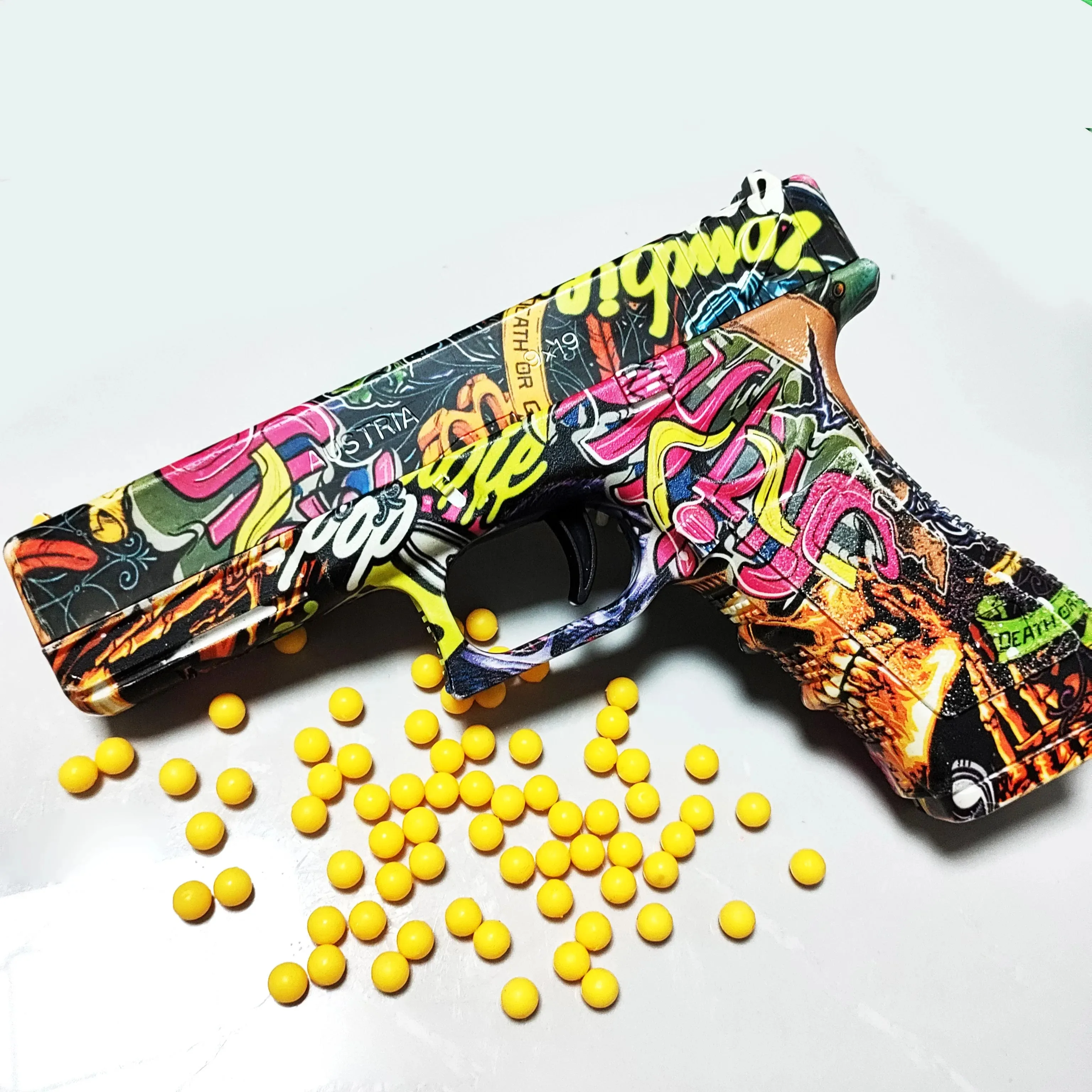 Pistola de carga Manual G17, balas blandas, pistola de espuma, juguetes Airsoft, pistola CS, juegos de disparos, armas, deportes al aire libre, regalo para niños