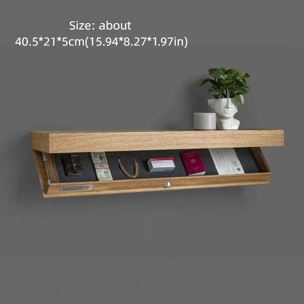 ติดผนัง Magicflap Designer ชั้นวางไม้ Secret ช่องปกปิดชั้นวางของ Multi-Function Wall ชั้นวางตกแต่งบ้าน