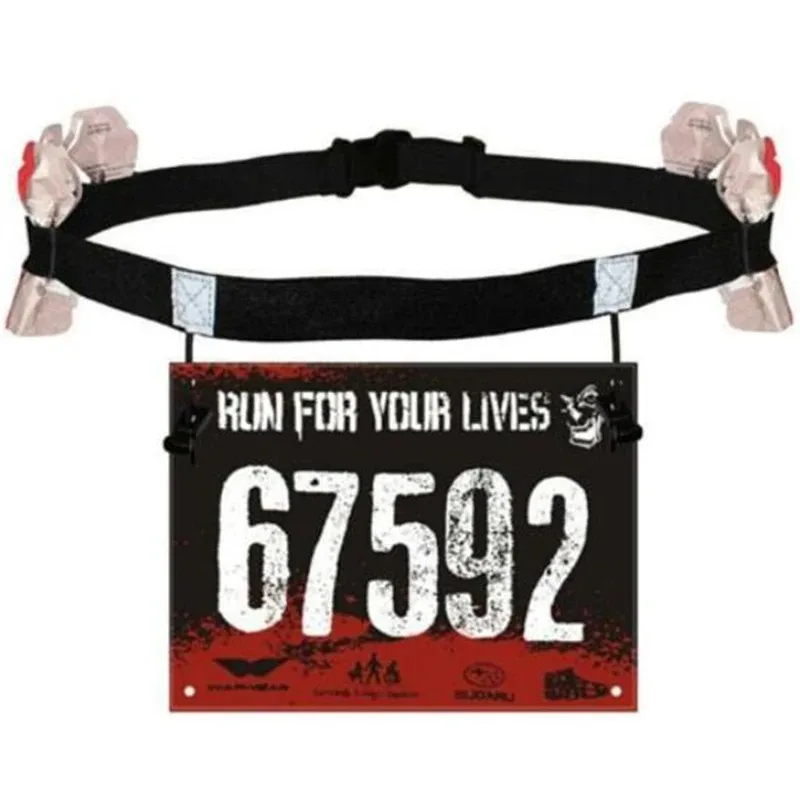 Nieuwe Outdoor Running Taille Riem Triathlon Marathon Racenummer Riem Met Gel Houder Doek Riem Fitness Sportaccessoires