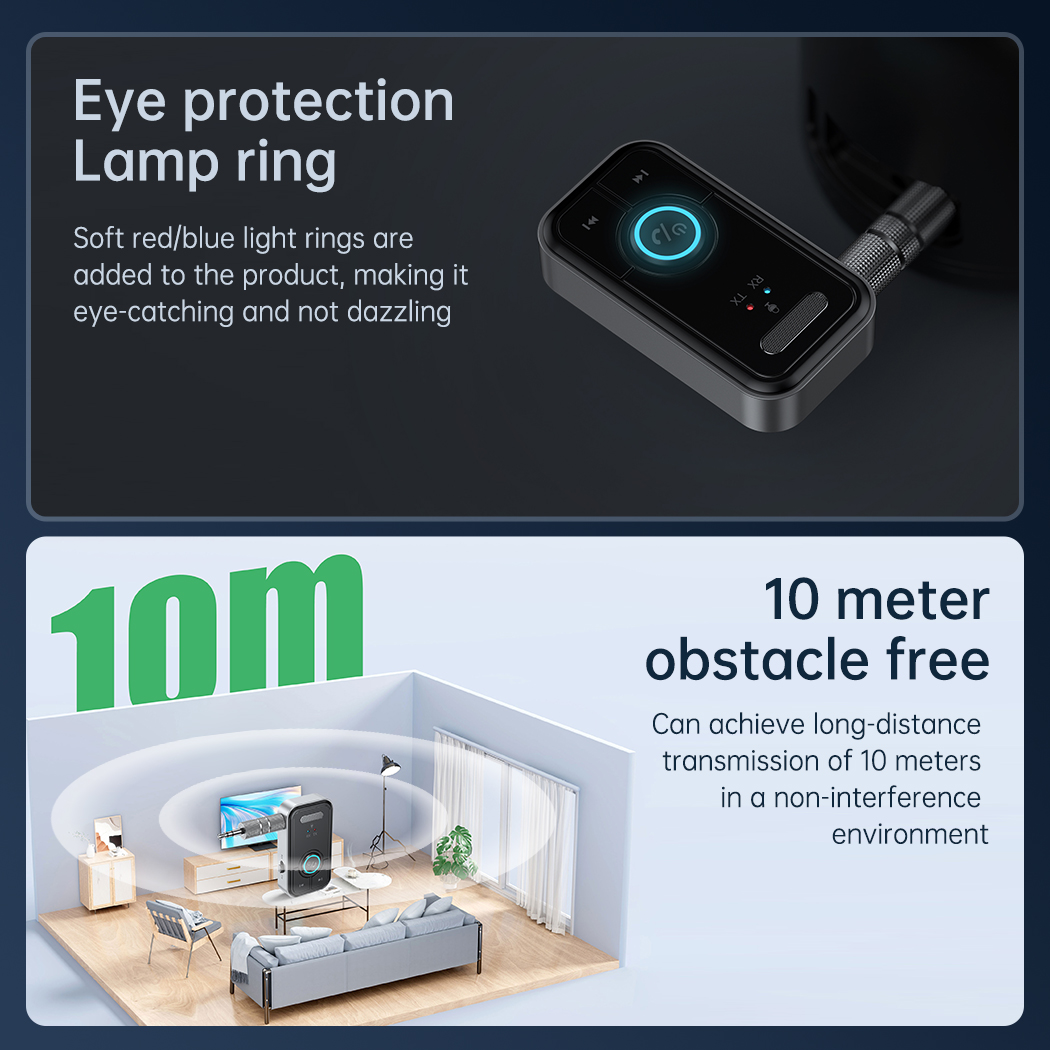 Bluetooth 5.3 車 AUX オーディオアダプタレシーバートランスミッター AUX ワイヤレスオーディオアダプタ 3.5 ミリメートルジャック車のイヤホンテレビスピーカー