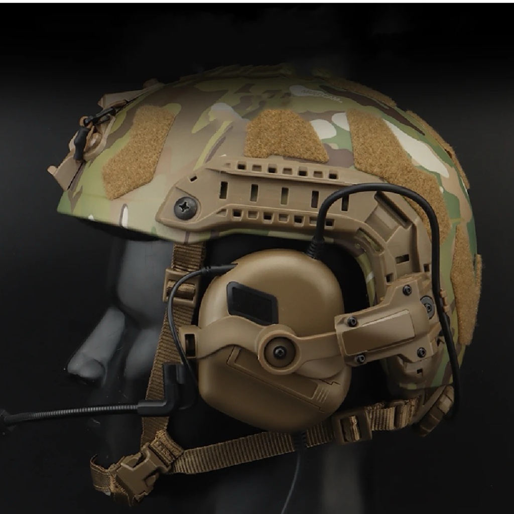 ARC Track หมวกกันน็อคยุทธวิธีป้องกัน Earcup Adapter, หลายมุมหมุน OPS Core ARC และ Wendy M-LOK ทีม Track Adapter