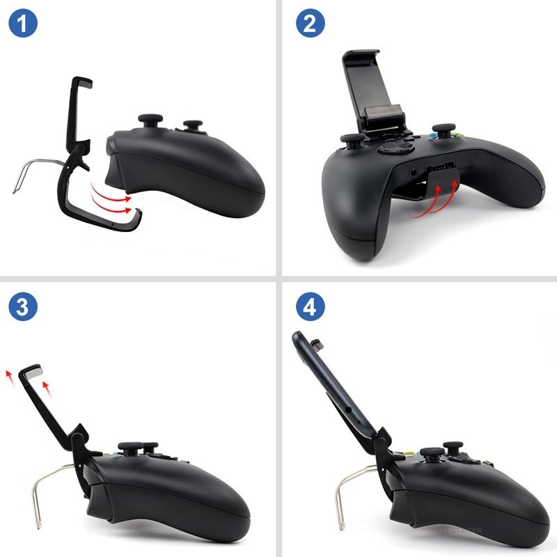 Suporte de clipe para celular compatível com xbox series s x controlador suporte de montagem alça para xbox series s/x gamepad