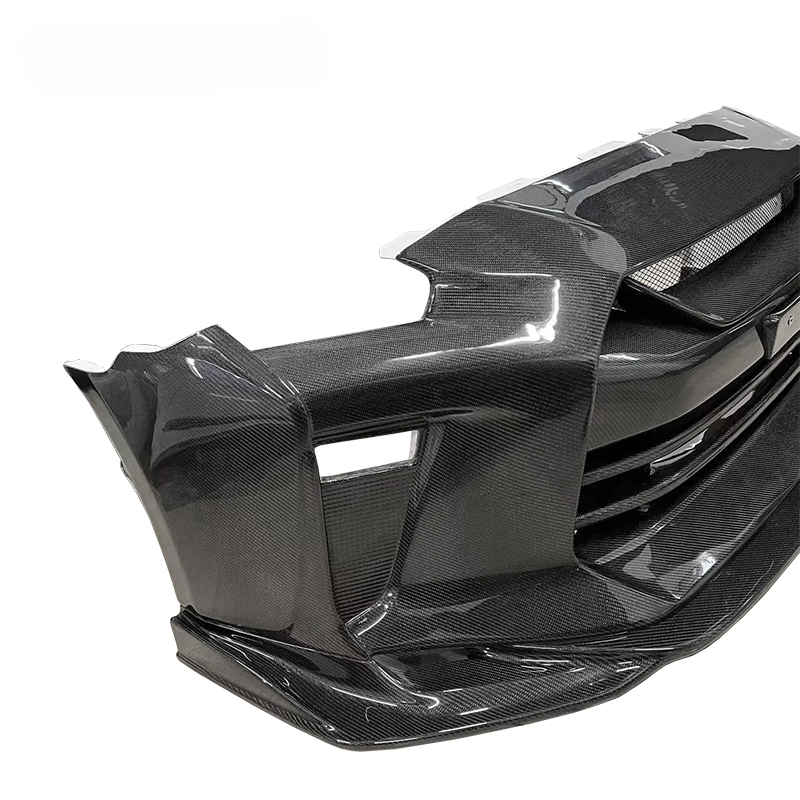 Bumper depan rahasia top serat karbon penuh untuk NISSAN GTR R35 bodykit 2008-2018