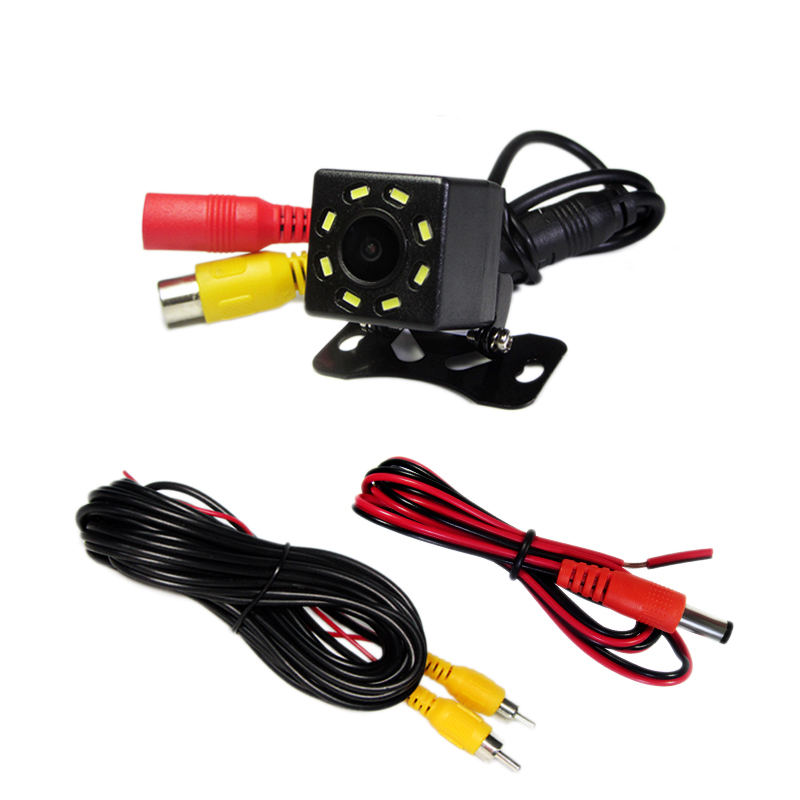 広角車のリアビューカメラ 4/8/12 LED ナイトビジョン逆転自動駐車モニター CCD 防水 HD ビデオ