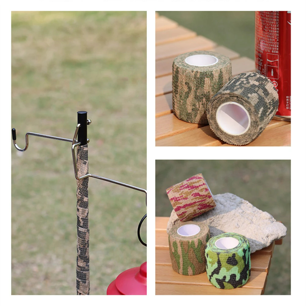 1 Rolle U Pick 4,5 m * 5 cm wasserdichte Outdoor Camo Wandern Camping Jagd Camouflage Stealth Tape Wraps
